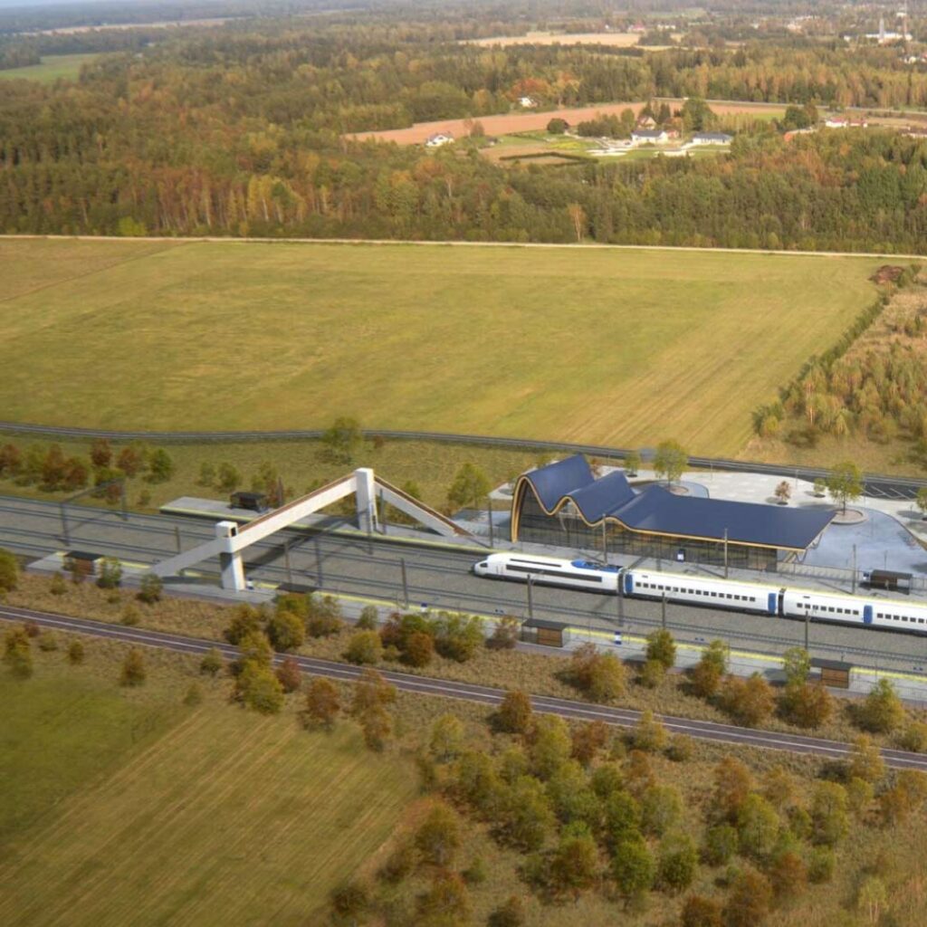 Rail Baltica raadamistööd (Raplamaa V lõik)