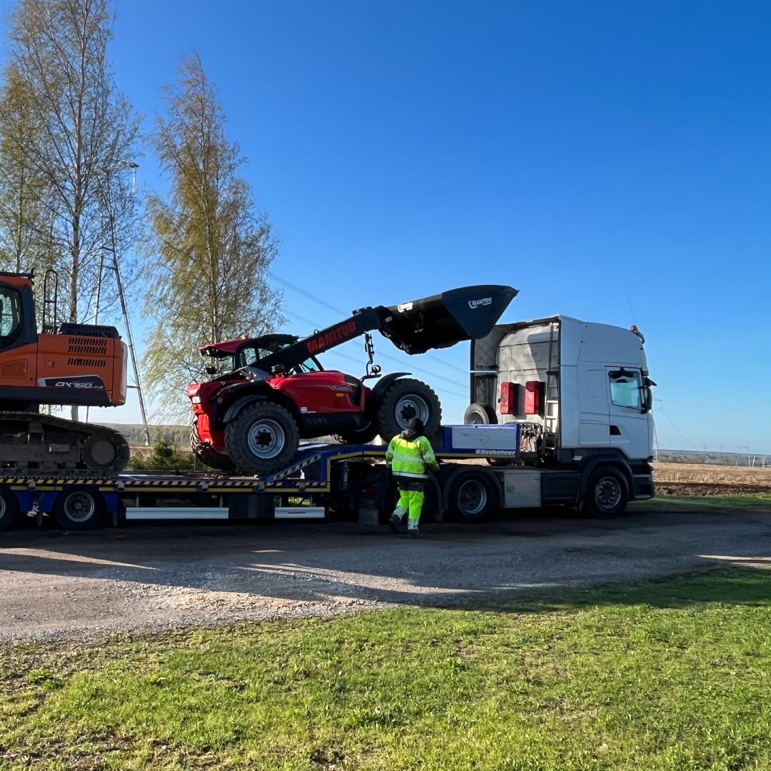 Treilerveod. Rasketehnika transport